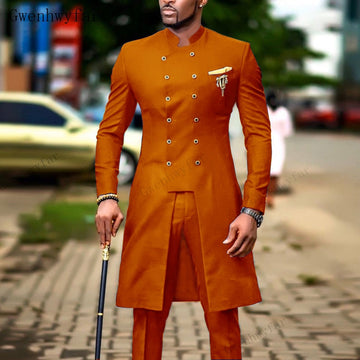 Aidase Suits for Men Groom Tuxedo  Indian Wedding Wear Casual Man Blazer Men Burgundy Suit Slim Wedding Suits (Jacket+Pants) aidase-shop